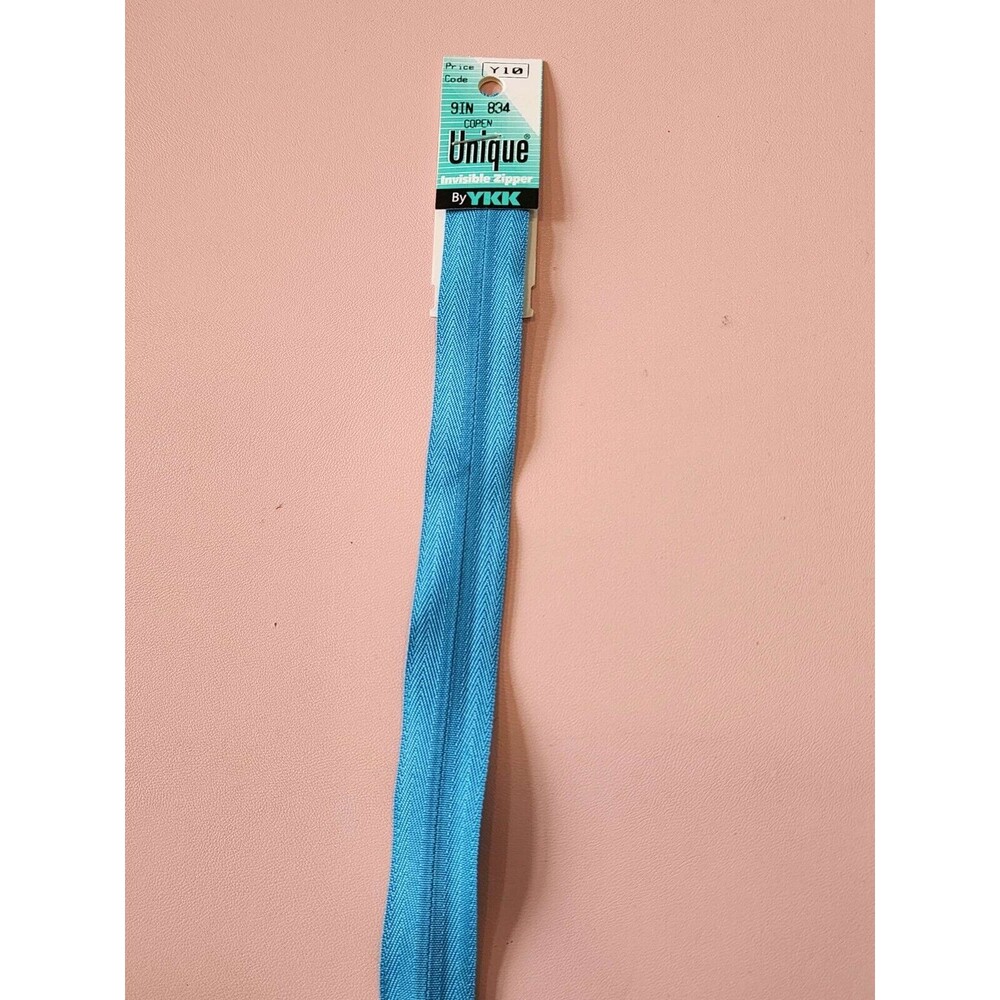YKK New Unique Invisible Zipper 9in Copen Color 834, ART 030